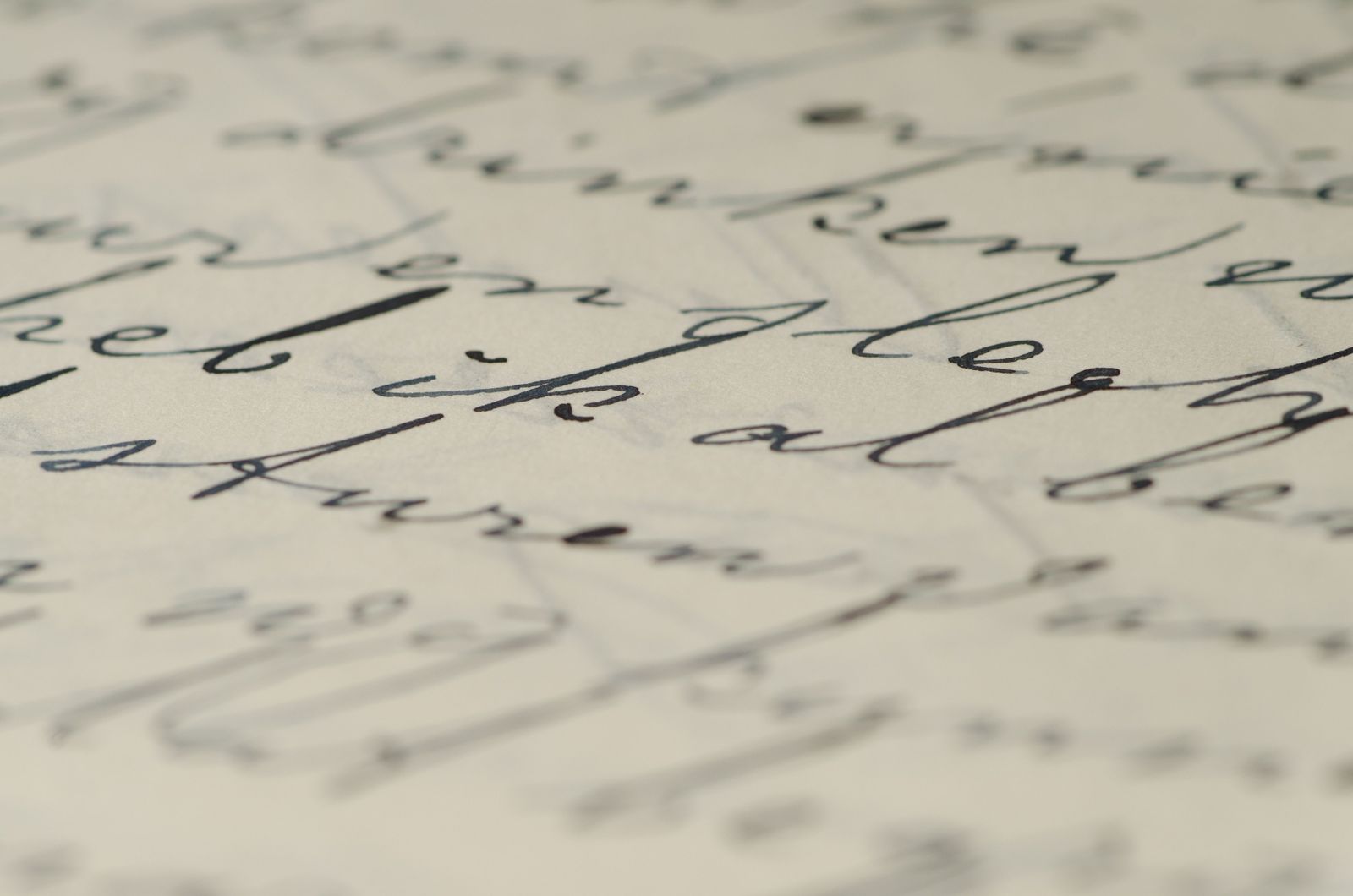 writing on a page
